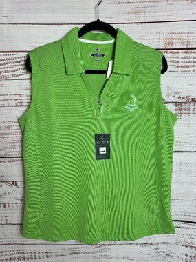 Putterboy Performance 2014 US Open Pinehurst women’s golf shirt green size XL